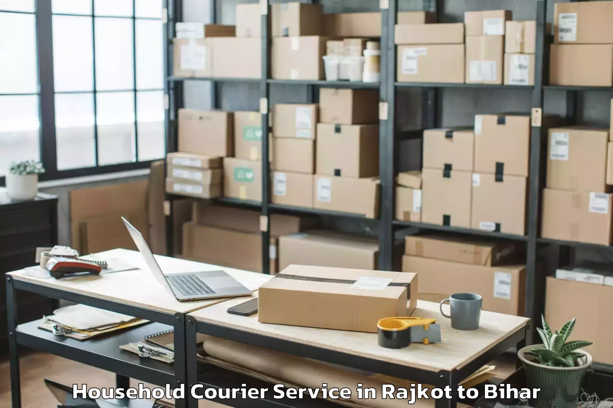 Book Rajkot to Rahui Household Courier